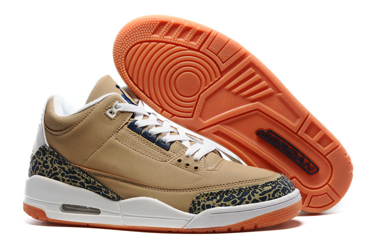 Nike Air Jordan 3 Denim Khaki Shoes